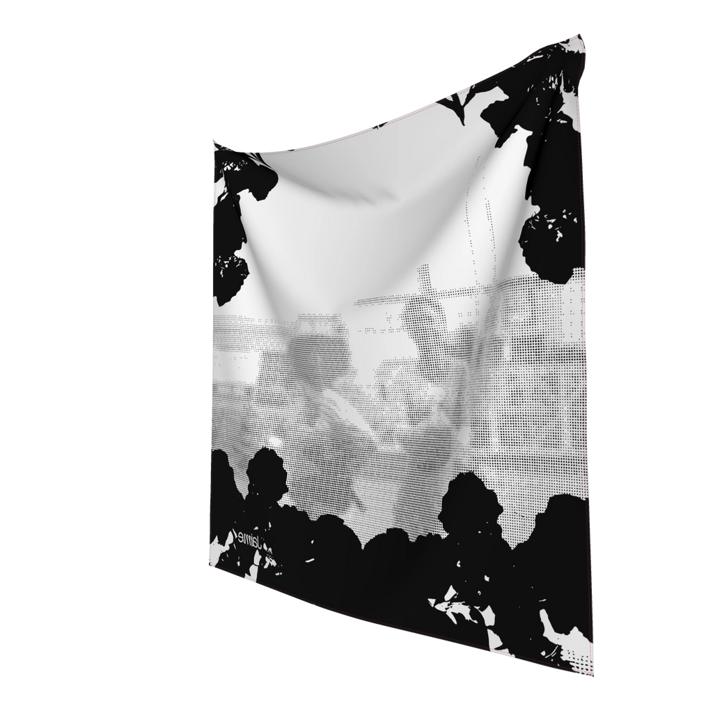 JAIME™ Logo Silk Scarf in B&W