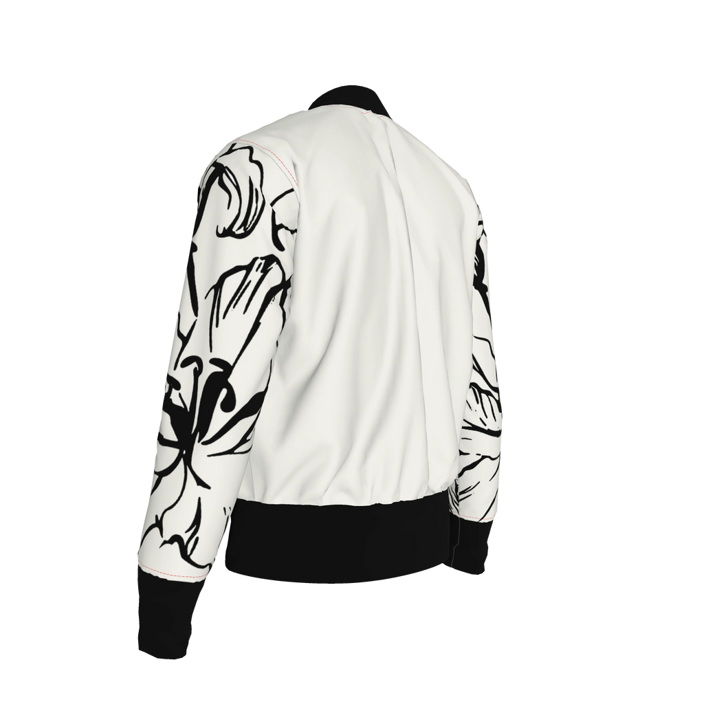 'Bayahibe Rose' JAIME™ Button-Up Bomber Jacket