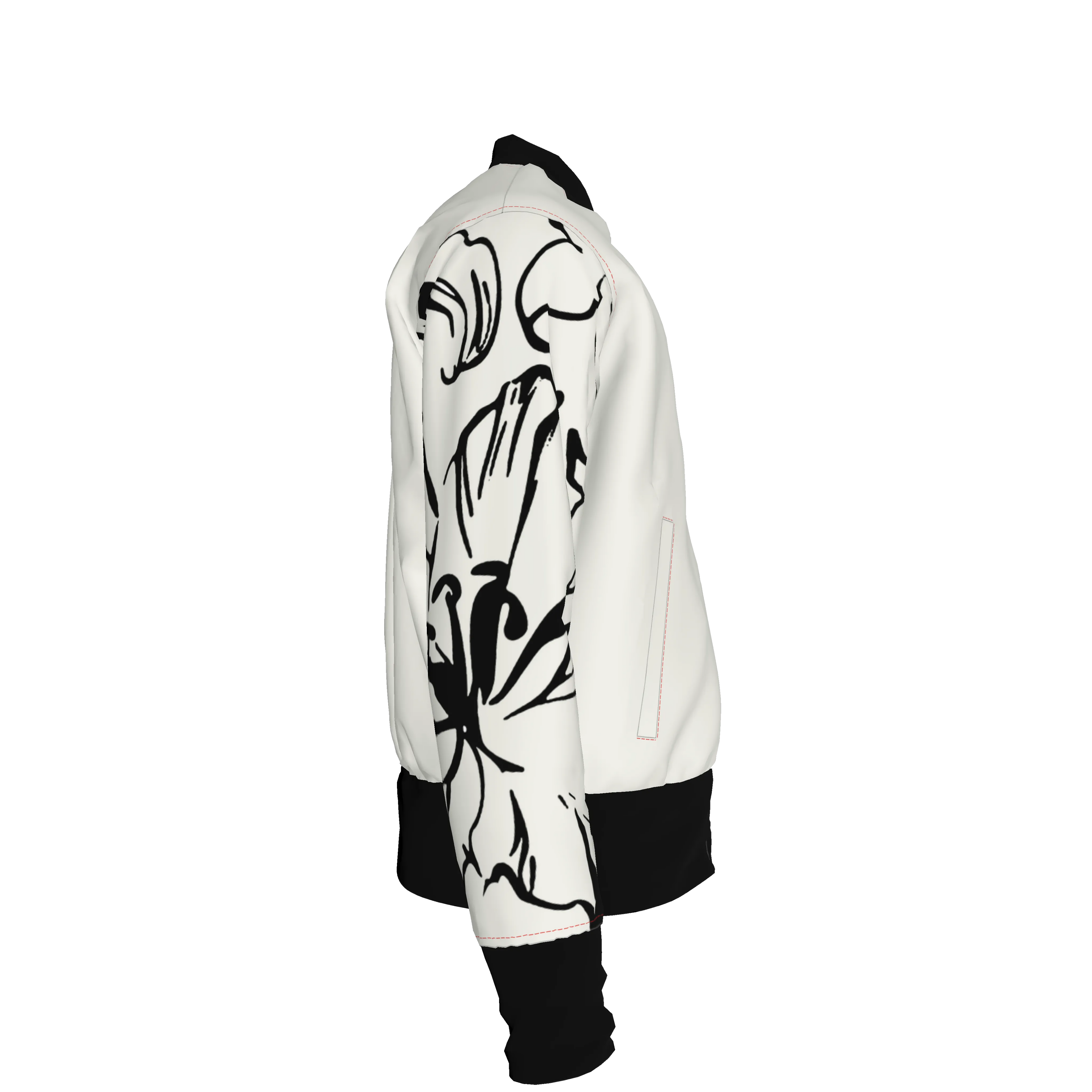 'Bayahibe Rose' JAIME™ Button-Up Bomber Jacket